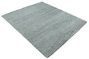 Contemporary look Gray Hand knotted loop Cut 8x10 wool Area Rug