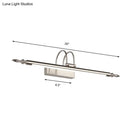 Contemporary nickel finish led wall sconce bedroom warm light