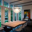 Contemporary pine cones white petal pendant light for dining room