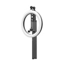 Contemporary pink & black metallic circular mirror lamp bedroom light