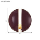 DecorBites™ Contemporary Purple Spaced Dome Wall Sconce - Metal 1-Light Mounted Lamp Fixture
