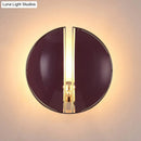 DecorBites™ Contemporary Purple Spaced Dome Wall Sconce - Metal 1-Light Mounted Lamp Fixture