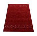 Contemporary Red Hand Loomed Wool Area Rug