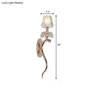 Contemporary rose gold ribbed glass shade sconce bedroom wall light