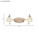 Contemporary rose gold wall vanity light bathroom truncated cone shade