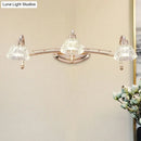 Contemporary rose gold wall vanity light bathroom truncated cone shade