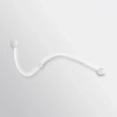 Contemporary twist black & white wall sconce – bedroom warm white light