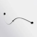 Contemporary twist black & white wall sconce – bedroom warm white light