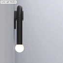 DecorBites™ Contemporary U-Shaped 2-Light Black Wall Mounted Lighting with Opal Glass Shade