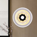 Contemporary white & beige led wall sconce bedroom 10 inches fixture