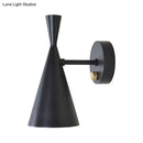 Contemporary white & gold adjustable arm wall sconce bedroom light