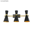 Contemporary white & gold adjustable arm wall sconce bedroom light