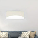 Contemporary white & gold bedroom sconce with warm color temperature
