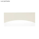 Contemporary white & gold bedroom sconce with warm color temperature