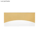 Contemporary white & gold bedroom sconce with warm color temperature