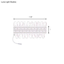 Contemporary white led vanity strip light dressing room plastic linear