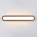 Contemporary wood led sconce vanity light for bedroom