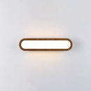 Contemporary wood led sconce vanity light for bedroom