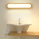 Contemporary wood led sconce vanity light for bedroom