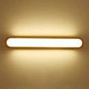 Contemporary wood led sconce vanity light for bedroom
