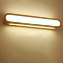 Contemporary wood led sconce vanity light for bedroom