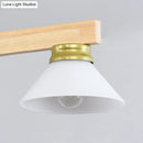 Contemporary wood linear island ceiling light dining room gold & black