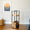 Modern Metal Firewood Rack