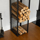 Tall Modern Metal Firewood Rack
