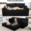 Convertible Corduroy Love Seat Sofa for Small Spaces