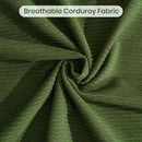 Convertible Floor Sofa Bed Comfy Corduroy Design Green