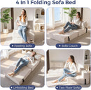 Convertible Folding Sofa Bed with High-Density Foam