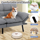 Convertible Futon Sofa Bed with Adjustable Backrest Comfort