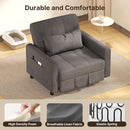 Convertible Sofa Bed Chair with Adjustable Backrest Design