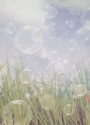 Whispering Meadow Designer Printed AIDA Fabric. Canvas for embroidery with an applied background  KF-1089A