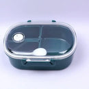 Coral and white lunch box set – kitchen three compartment bento