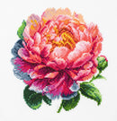 Coral Charm Peony Counted Cross-Stitch Kit by Luca-S BC205l