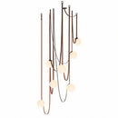 Corium Leather Glass Chandelier
