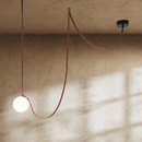 Corium Leather Glass Chandelier