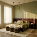 Corium Leather Glass Chandelier