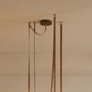 Corium Leather Glass Chandelier