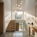 Corium Leather Glass Chandelier