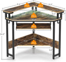 44.5 Inch Wide Corner Desk With Power Outlets Compact