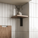 Metal L Bracket for Corner Shelves