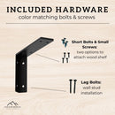 Metal L Bracket for Corner Shelves