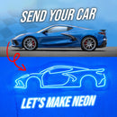 Your Personalized Metal Neon Car Wall Art -- MTN0051