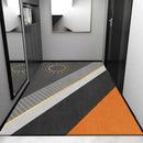 Cosmic grey crystal velvet entrance rug for hallway