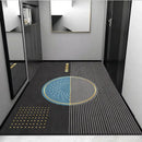 Cosmic grey crystal velvet entrance rug for hallway