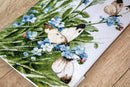 Counted Cross Stitch Kit Butterflies and bluebird flowers Leti939