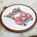 Counted Cross Stitch Kit Christmas Retro Cars / Kit of 5 Leti965