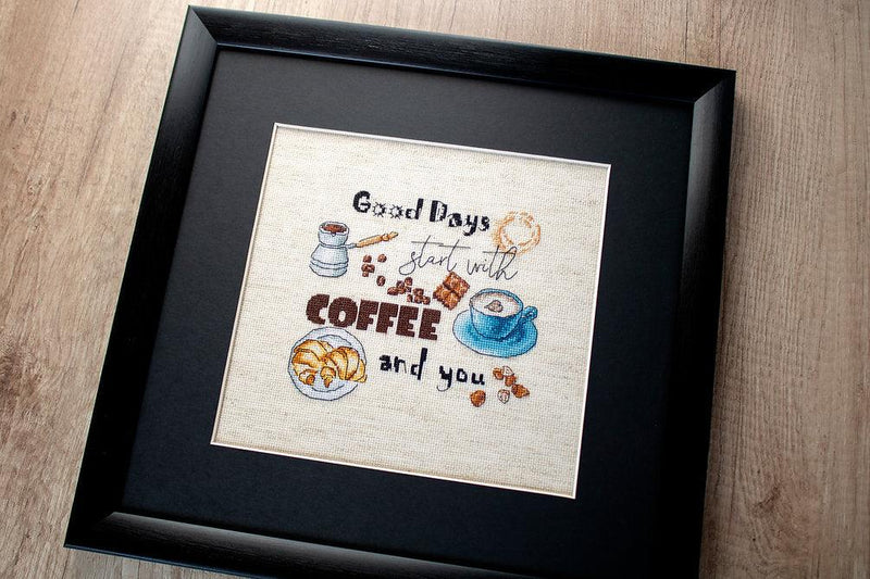 Counted Cross Stitch Kit Coffee Time Leti927